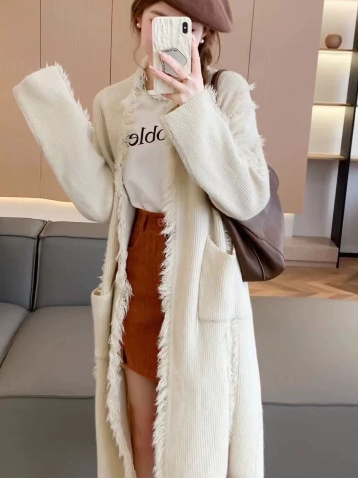 Too hot in summer knitted kimono KM128 images